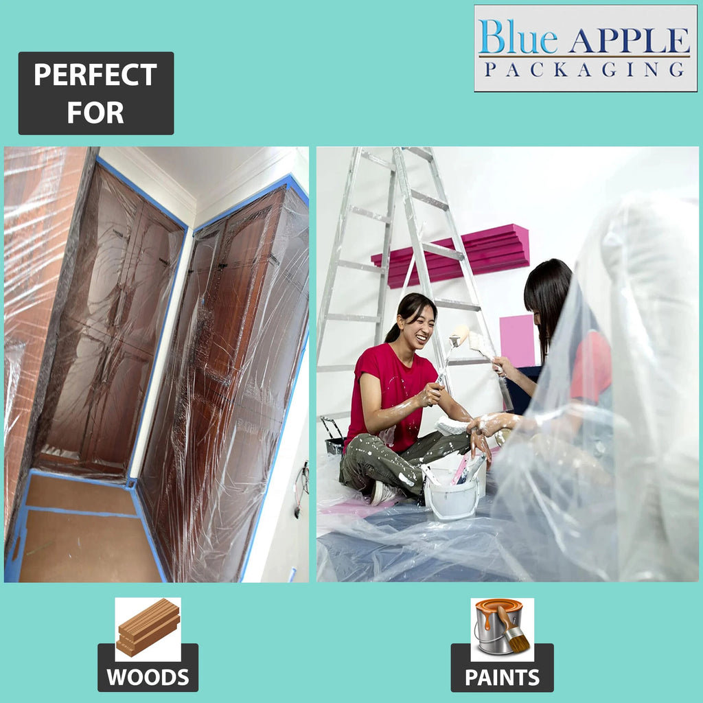 2Mil Clear LDPE Plastic Sheeting Tarp (12ft x 200ft) K66552
