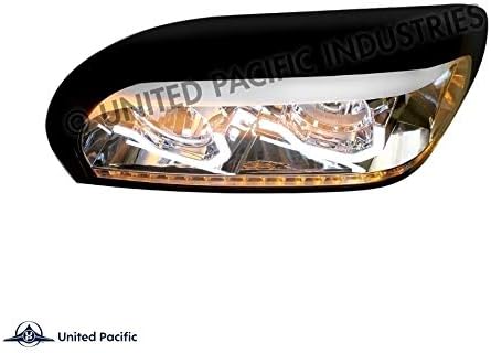 Chrome Projection Headlight with LED Turn Signal & Light Bar W332