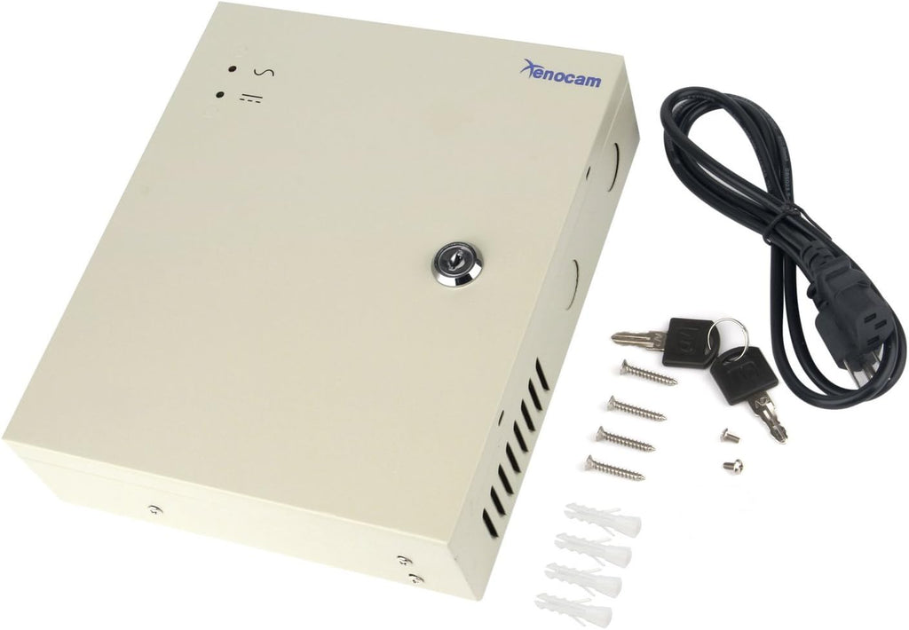 12V DC 10 Amp Distributed Power Supply Box for CCTV Cameras P5966