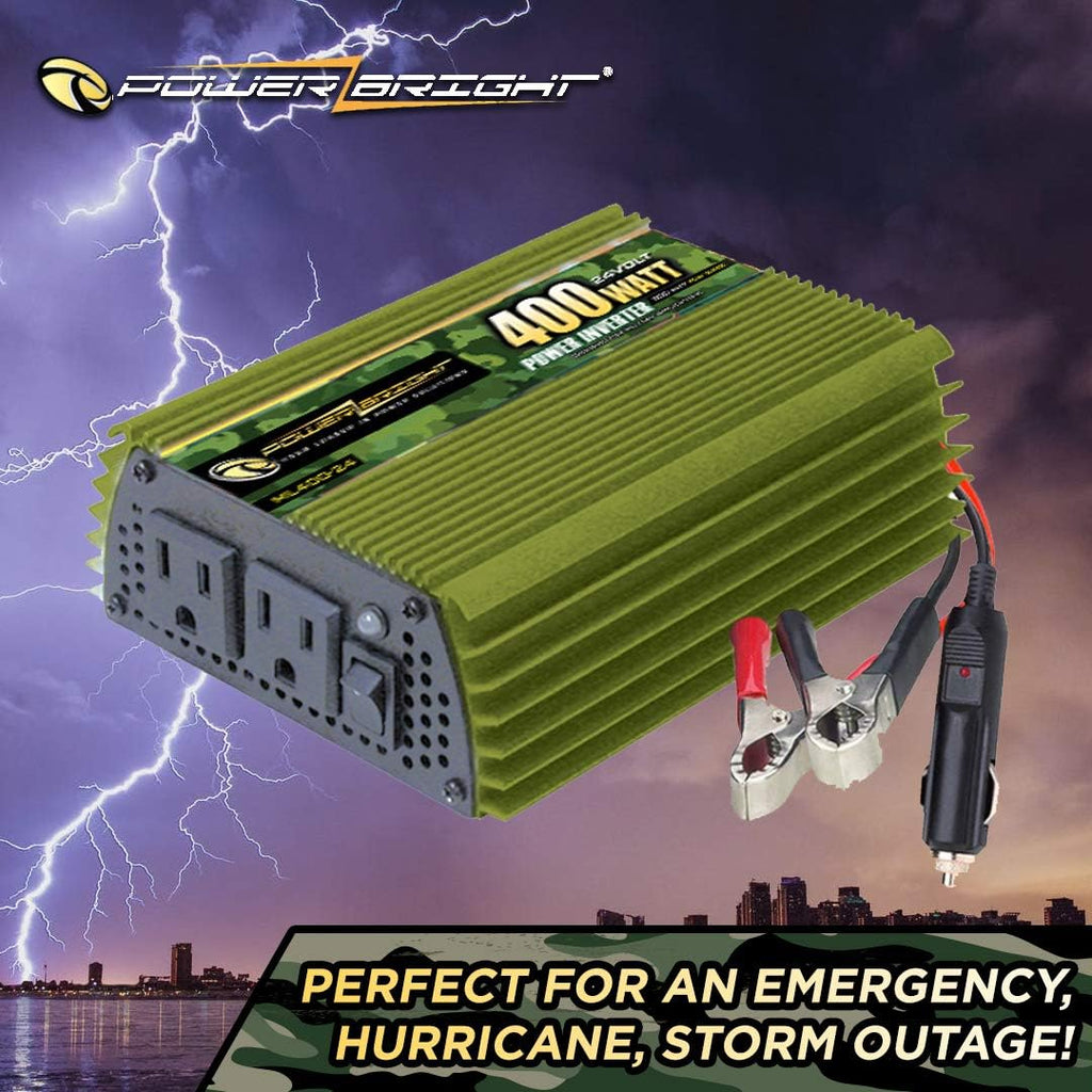 3500 Watt Power Inverter, DC 24V to 120V AC, Four AC Outlets, LCD Display Z153