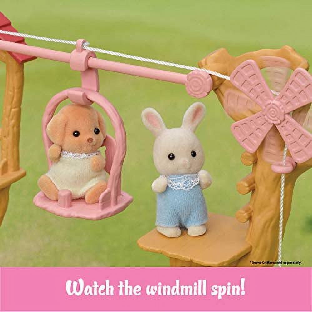 Baby Ropeway Park Dollhouse Toy with Rabbit Figure Y35317