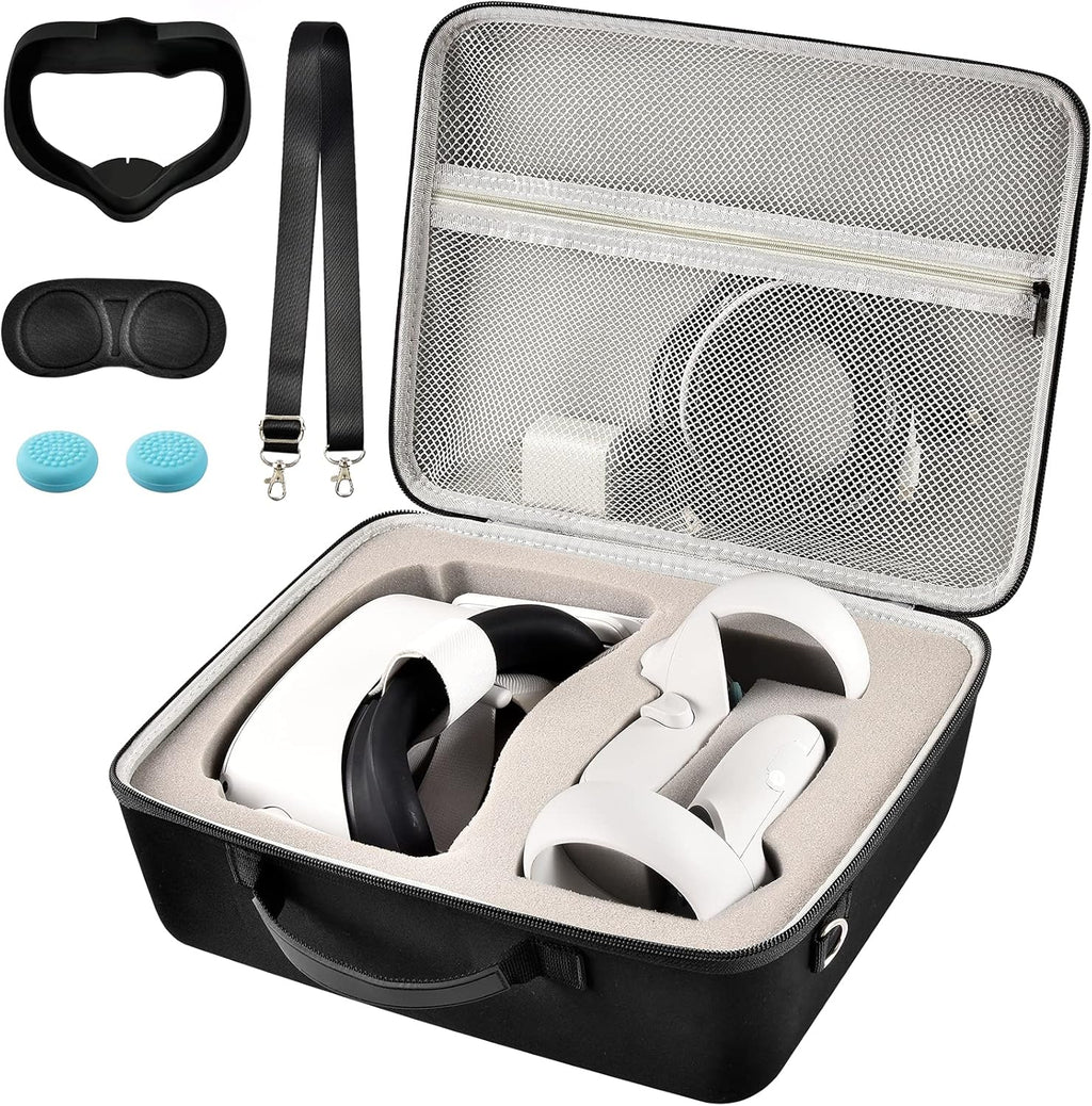 Hard Carrying Case for Oculus Quest 2 VR Gaming Headset and Touch Controllers T744