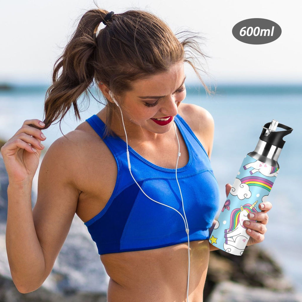 Stainless Steel Insulated Water Bottle with Straw Lid L651949