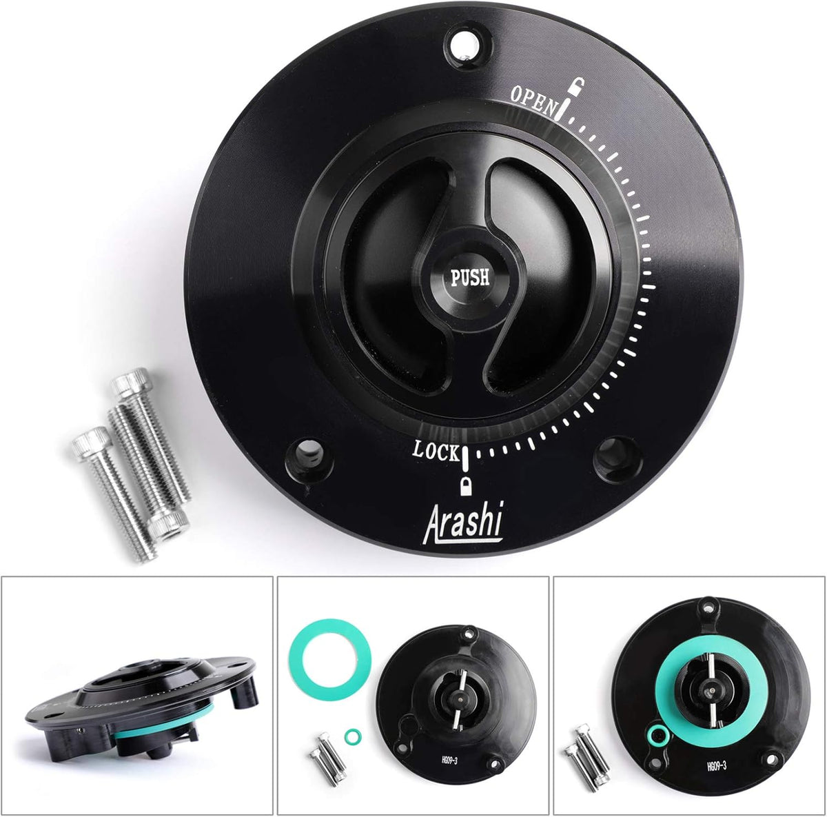 CNC Keyless Fuel Gas Tank Cap For SUZUKI GSXR 600/750/1000 GSR 600/750 R750