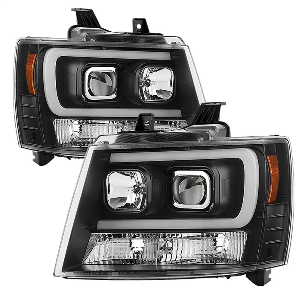 Black DRL LED Projector Headlights A728