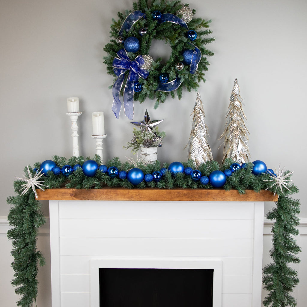 Blue Shatterproof Ball Christmas Garland I54132