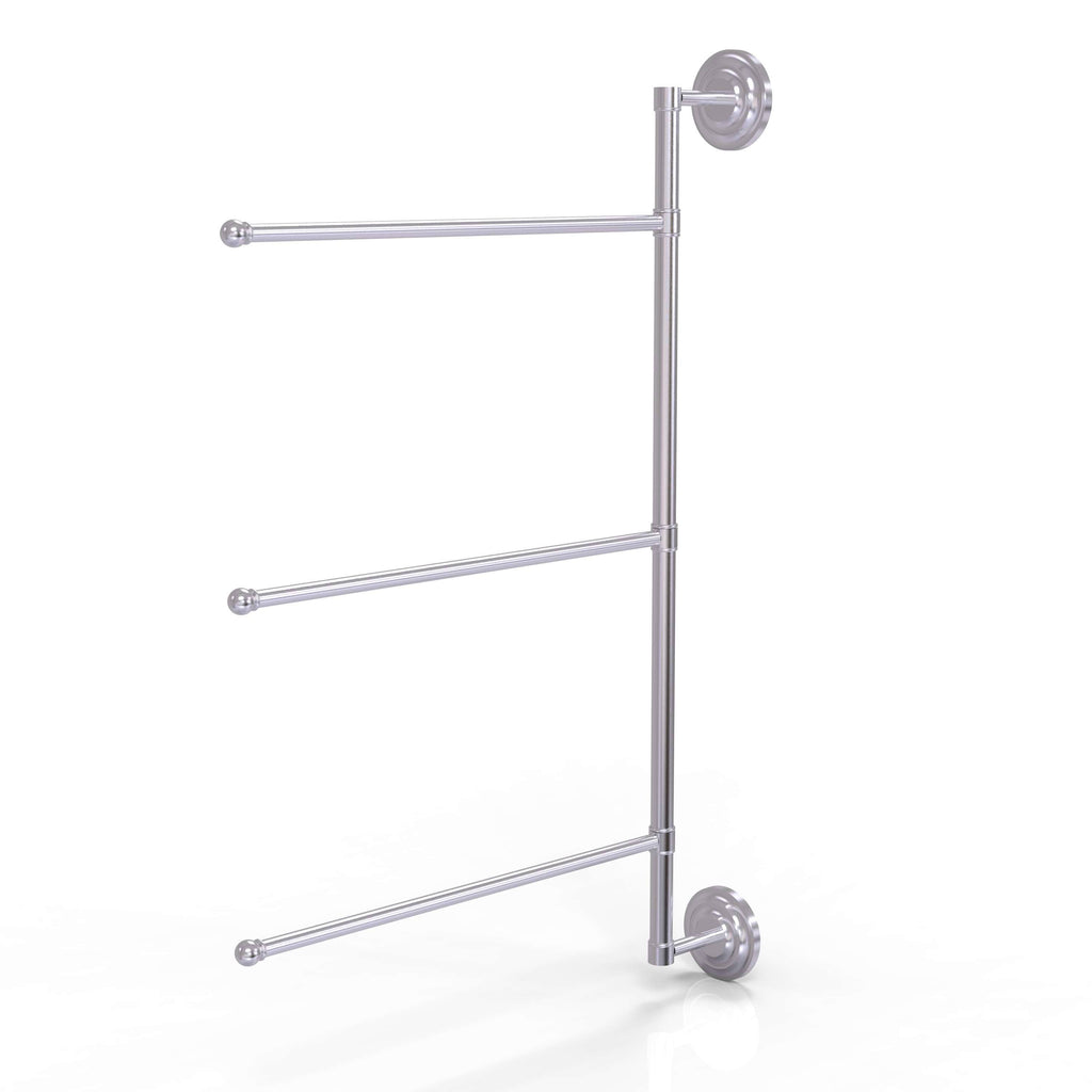 3 Swing Arm Vertical 28-in Towel Bar Satin Chrome M489269