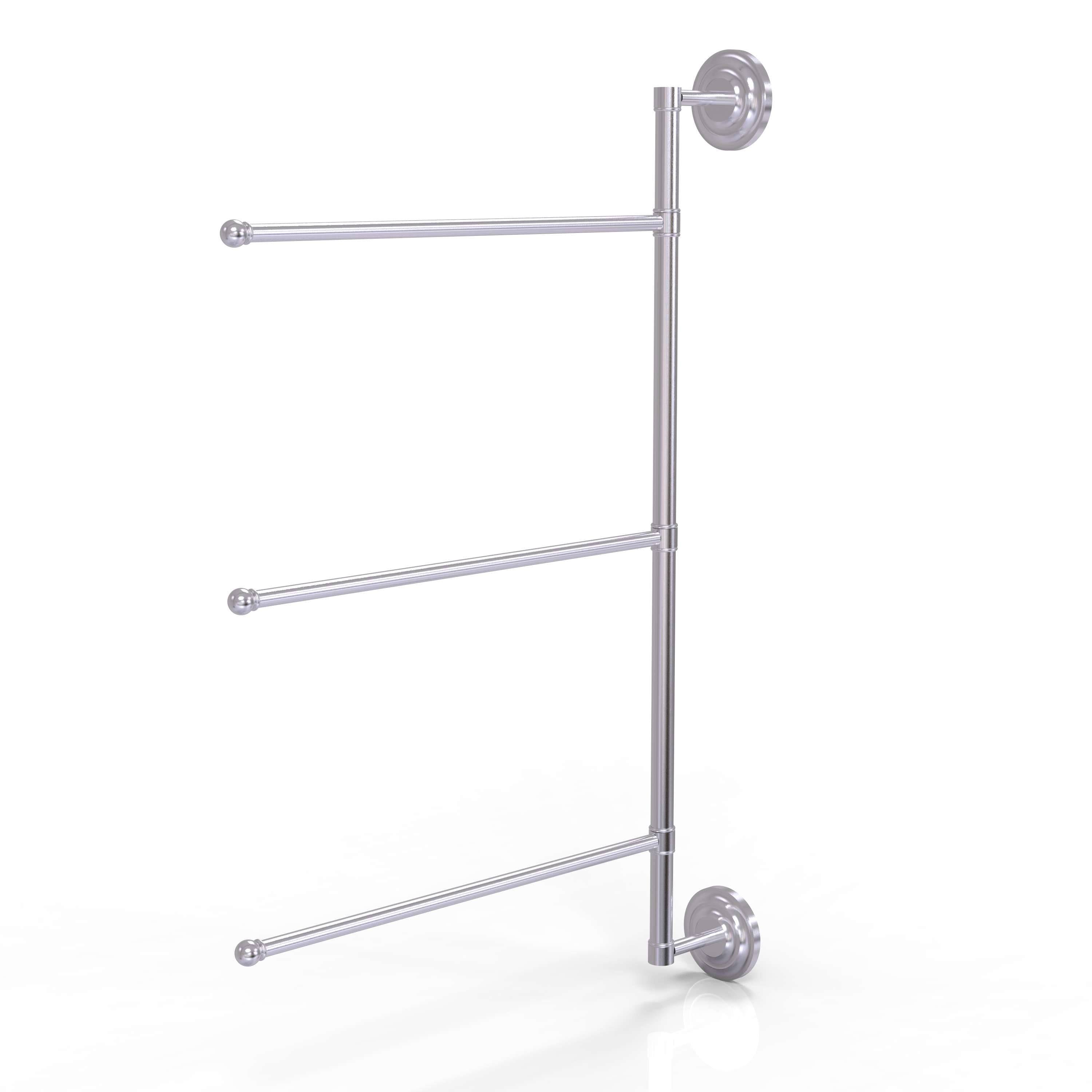 3 Swing Arm Vertical 28-in Towel Bar Satin Chrome M489269