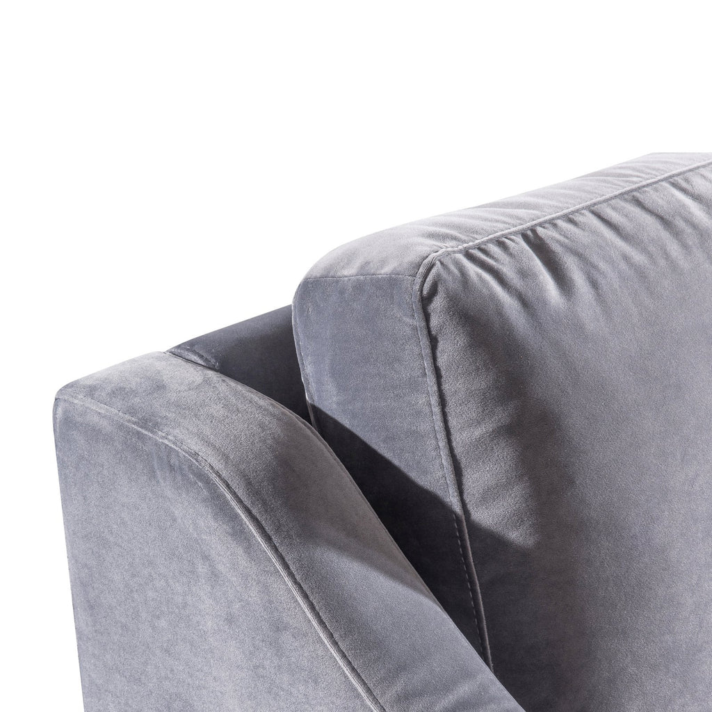 Grey Milan Velvet Sofa X932
