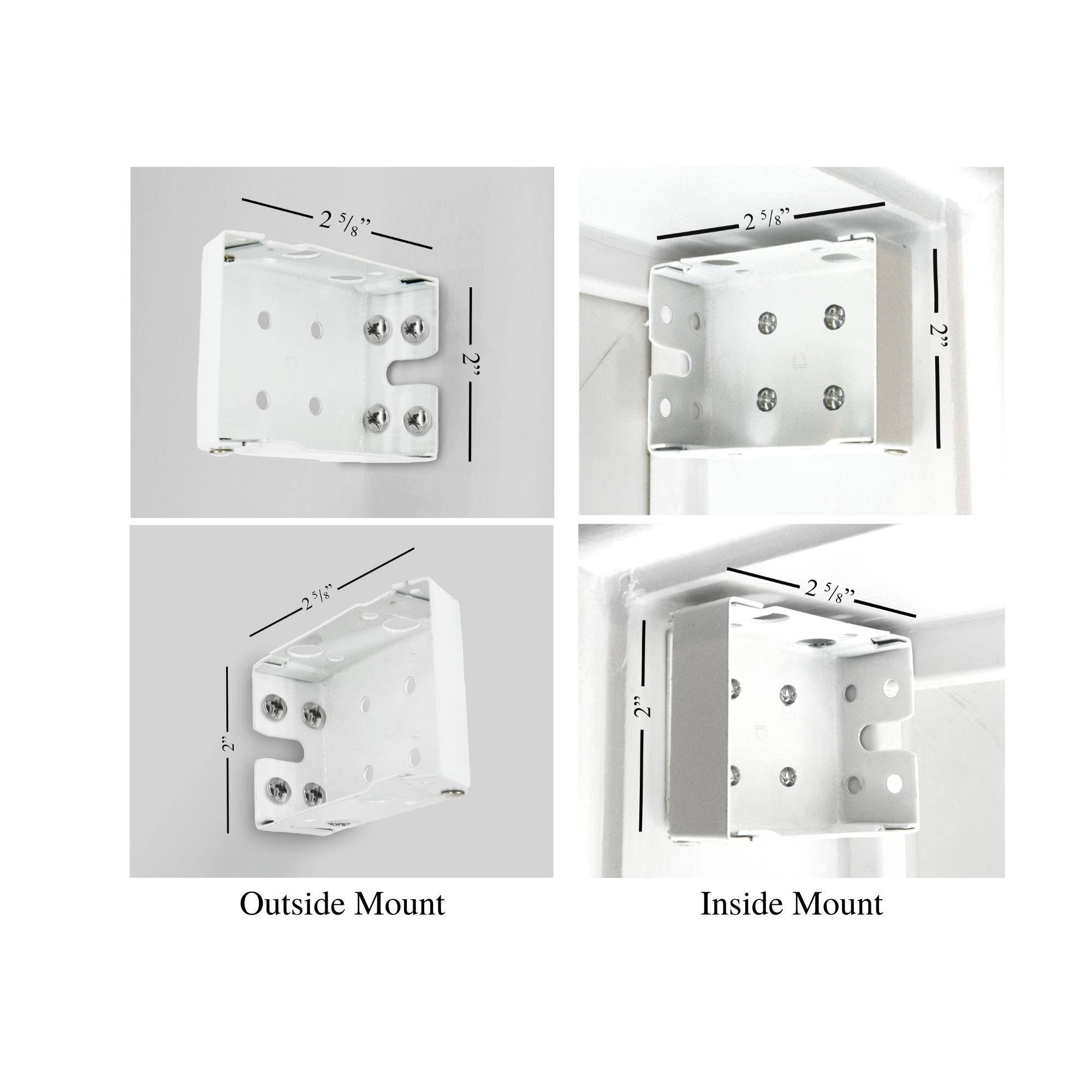 White Cordless Faux Wood Blind C63114