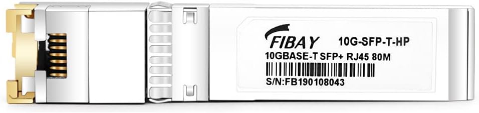 10GBase-T SFP+ to RJ45 Transceiver, 80m, Copper, Pack of 2 D3939