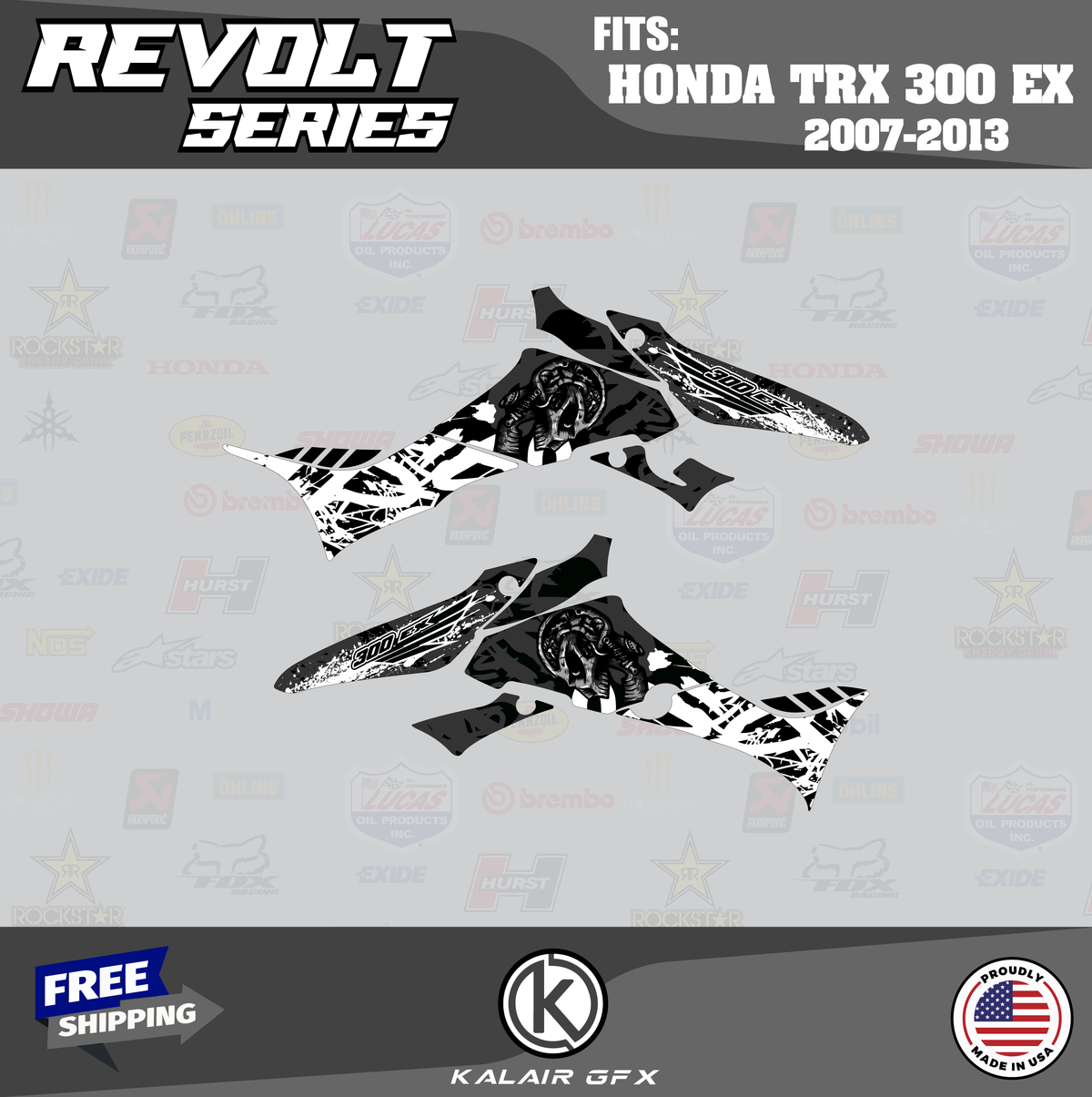 Graphics Kit for Honda TRX300EX V490025