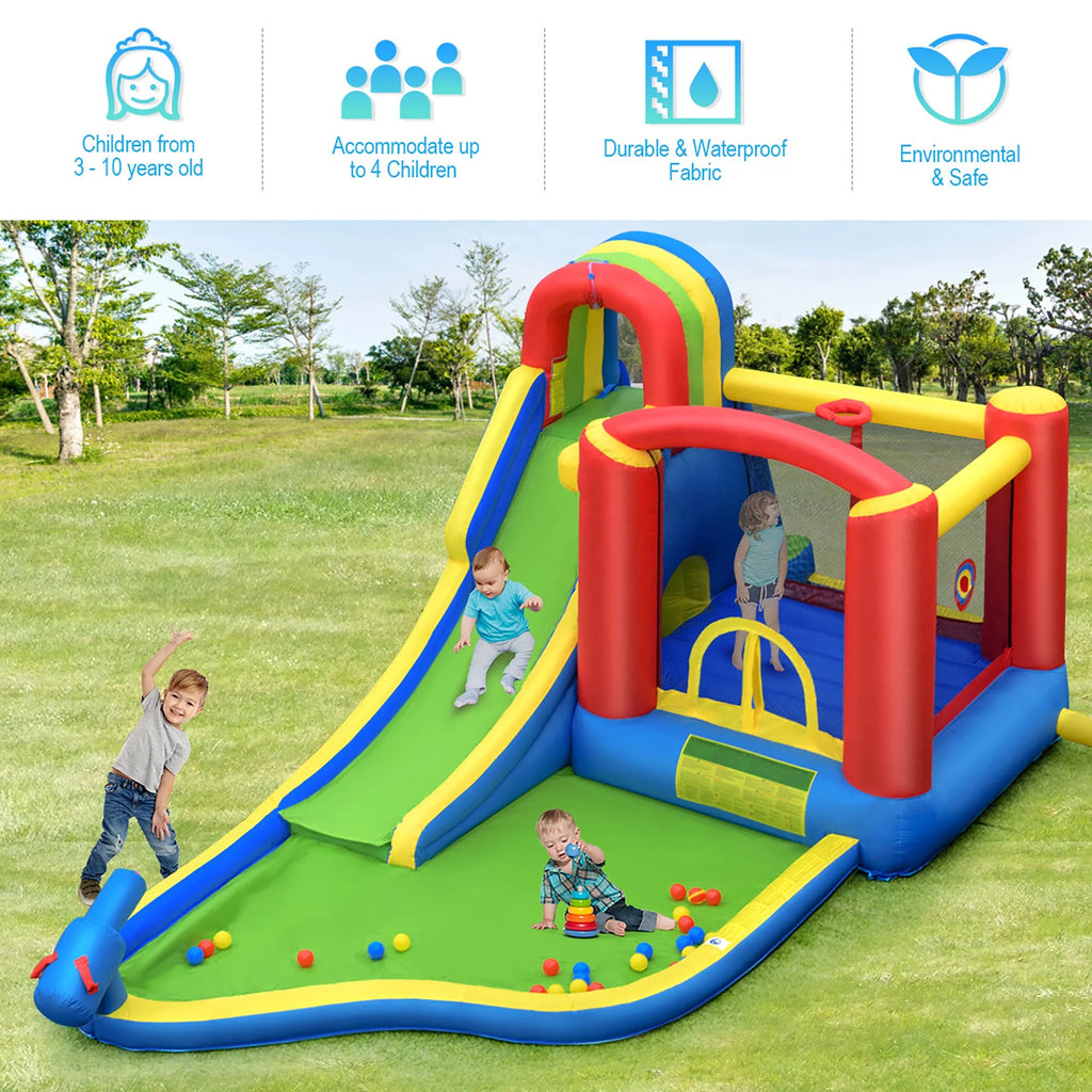 Inflatable Kid Bounce House Slide Splash Pool Jumping Castle I306567