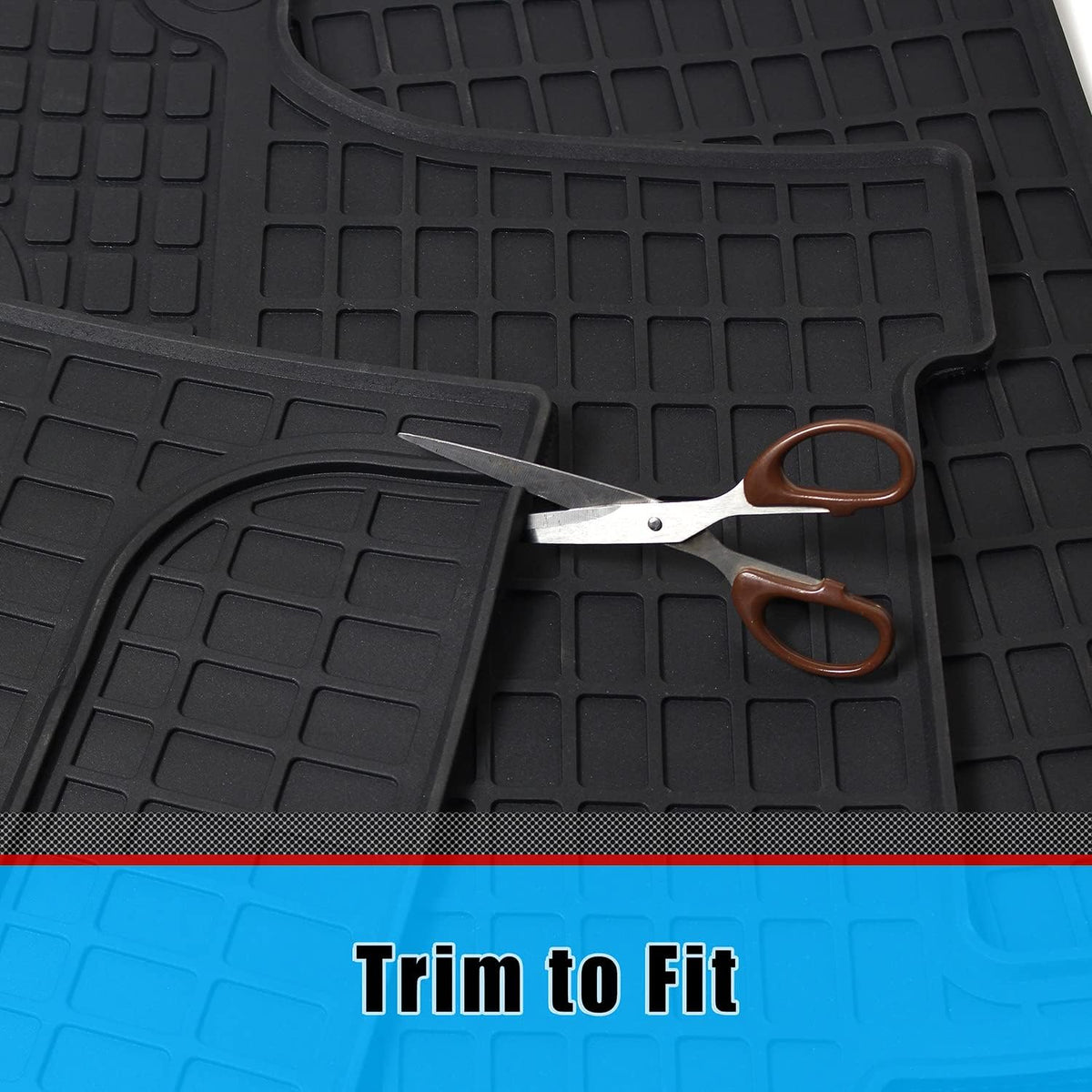 3PCS Set Heavy Duty Rubber Floor Mats for Freightliner Cascadia B356