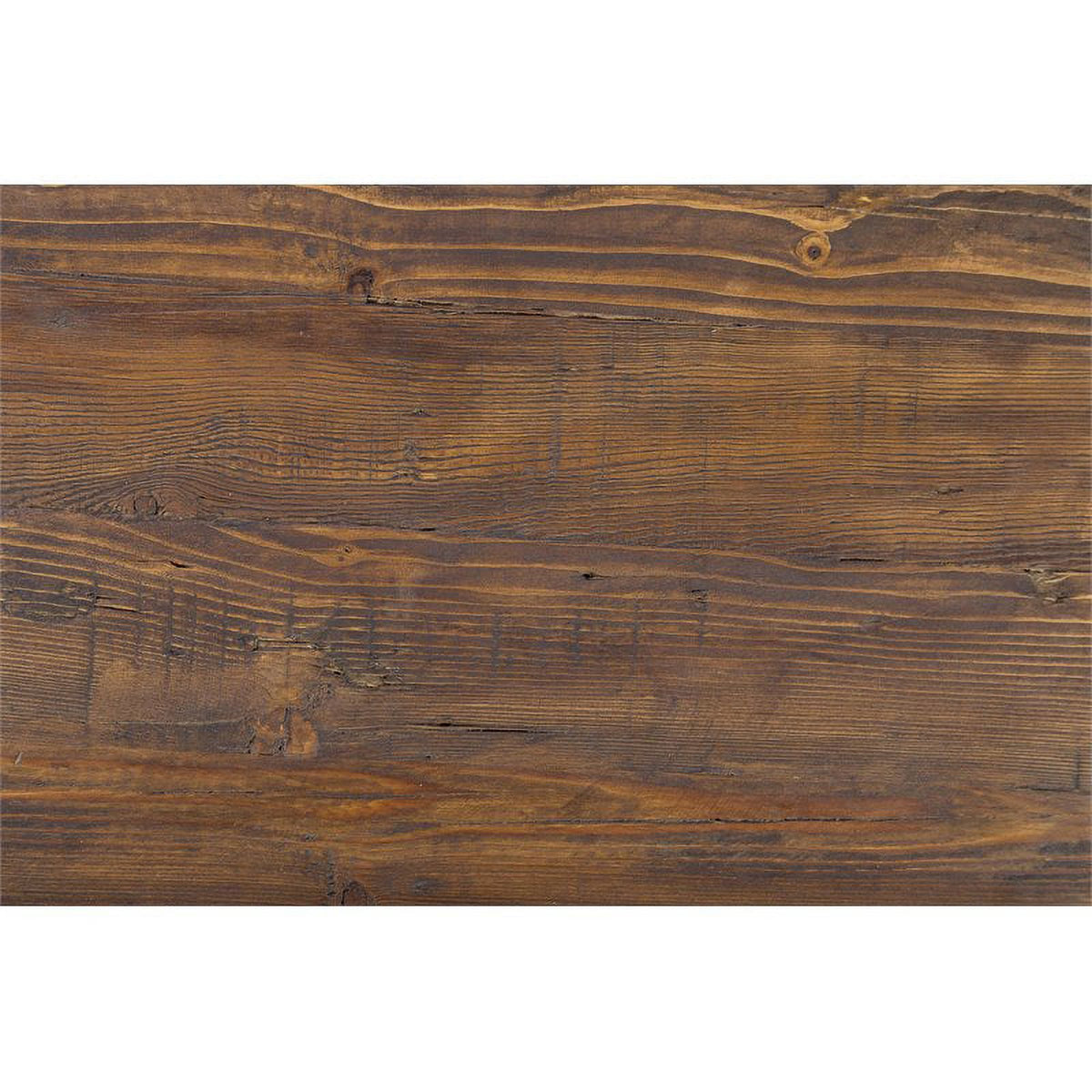 24" Pine and Iron Counter Stool in Mahogany/Bronze-black R752