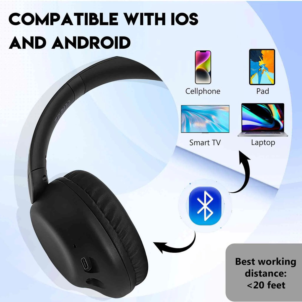 Wireless Bluetooth Over The Ear Headphones with Mic G3608
