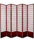 6 Panel Rosewood Shoji Screen O371095