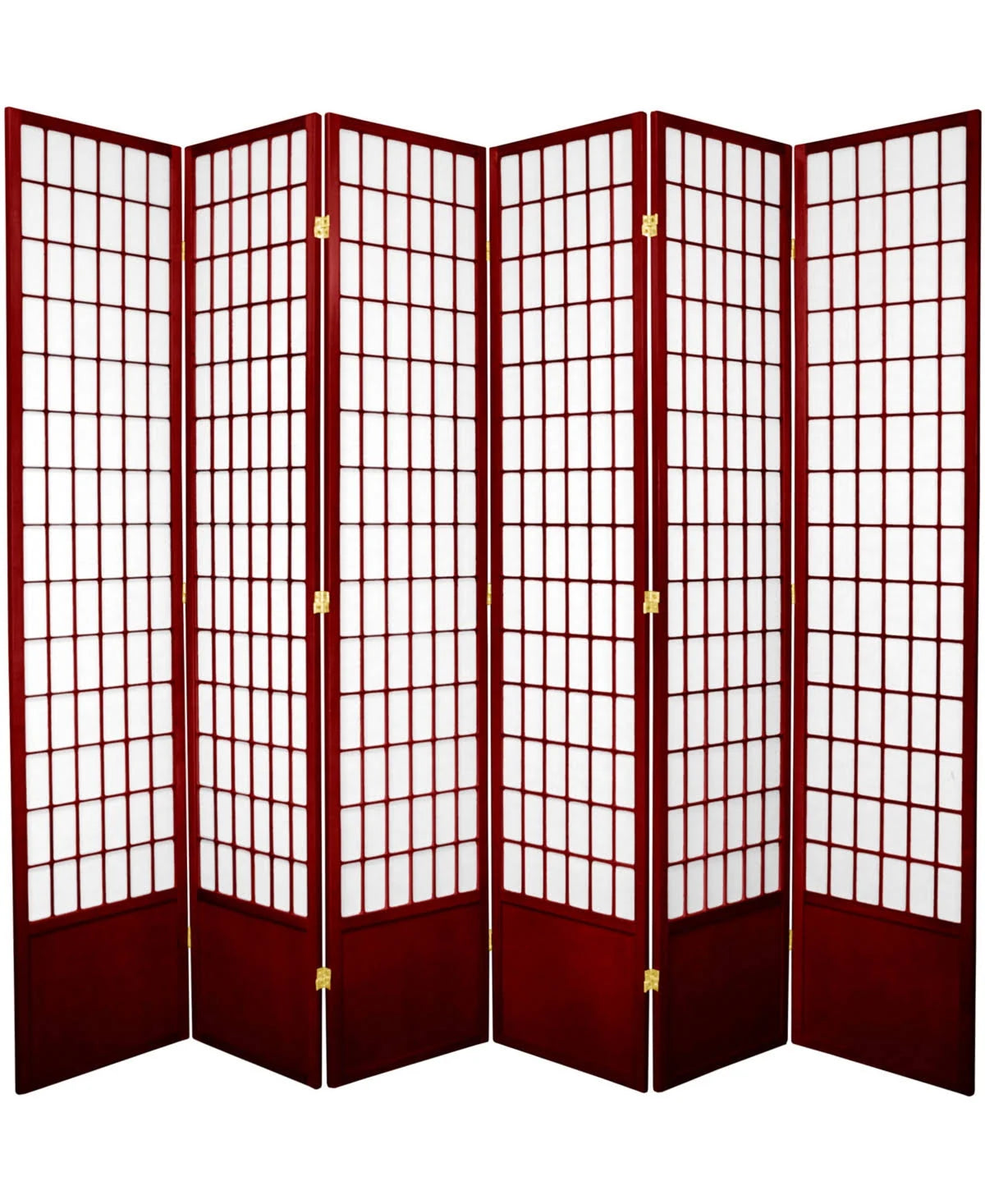 6 Panel Rosewood Shoji Screen O371095