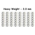 4 of Each Length Extra Heavy Weight Dog Choke Chain Collar E807