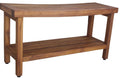 Teak Shower Bench with Shelf S1423