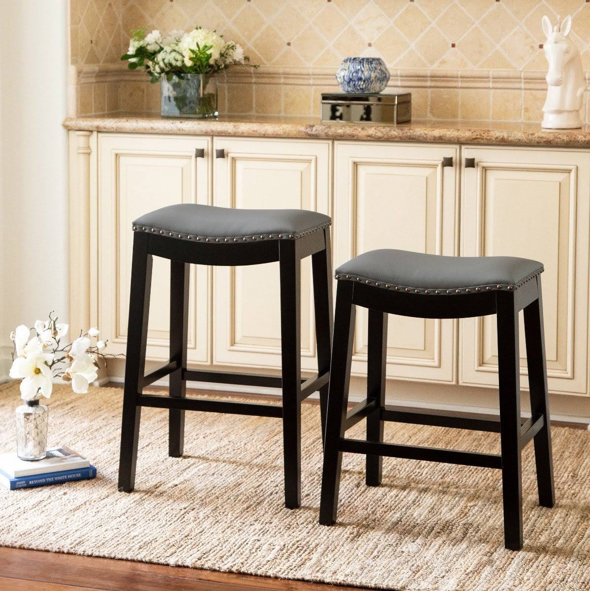 Teal Bonded Leather Counter Stool S14628