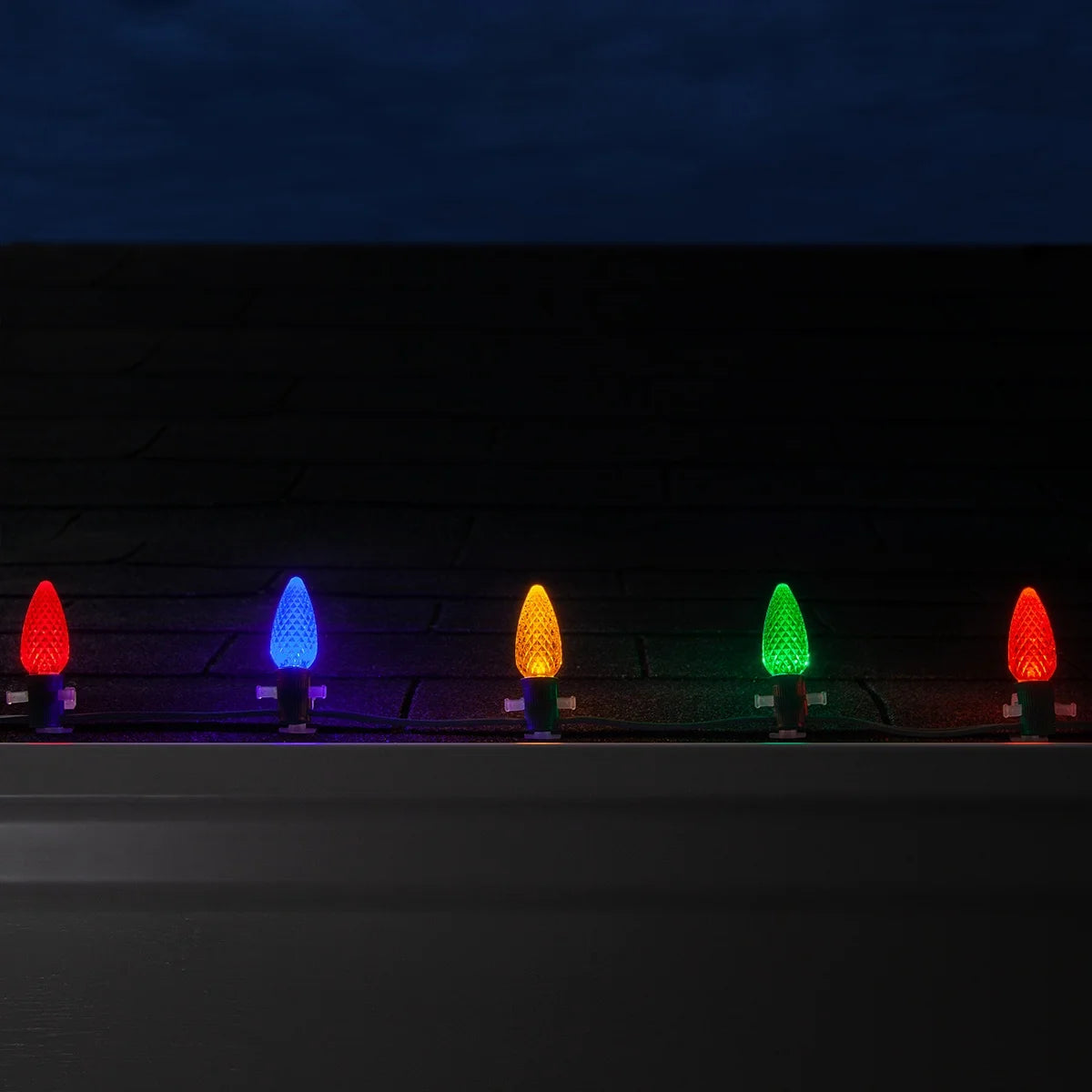 25' Multicolor C9 LED Christmas String Lights with Shatterproof Bulbs M3981