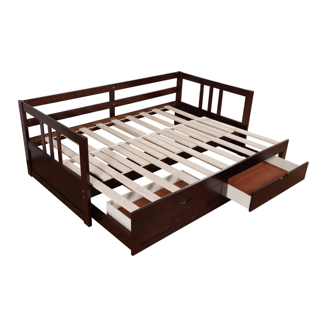 Grey Expandable Storage Daybed L8167
