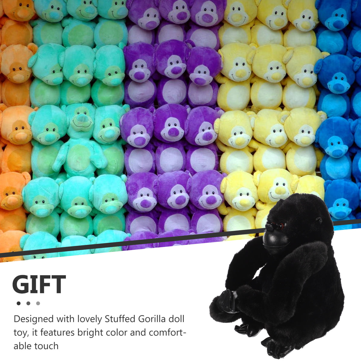 Large Plush Gorilla Toy J990071