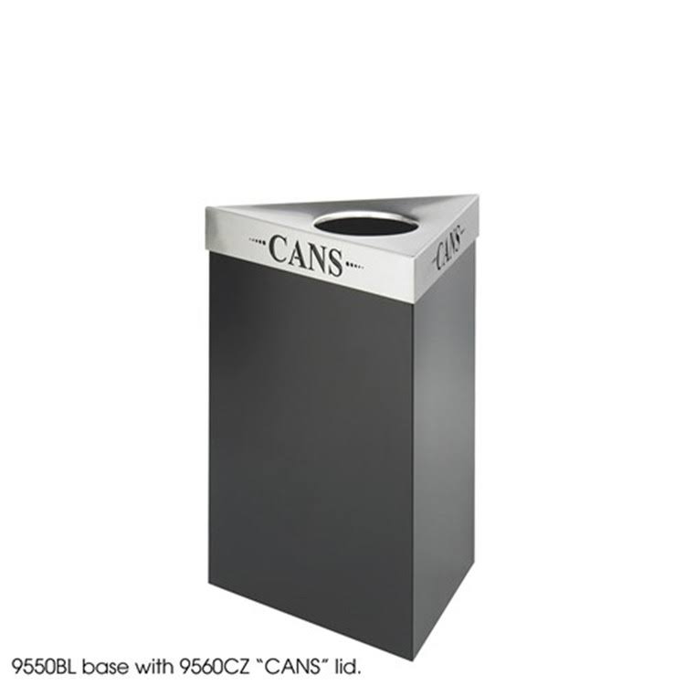 Black Triangular 19gal Receptacle Q4430