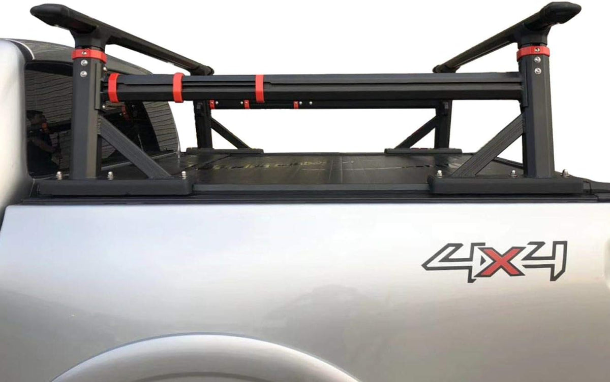 Adjustable Height Pickup Truck Bed Rack Cross Bars Universal Extendable W55156