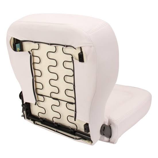 Low Back White Vinyl Left D105