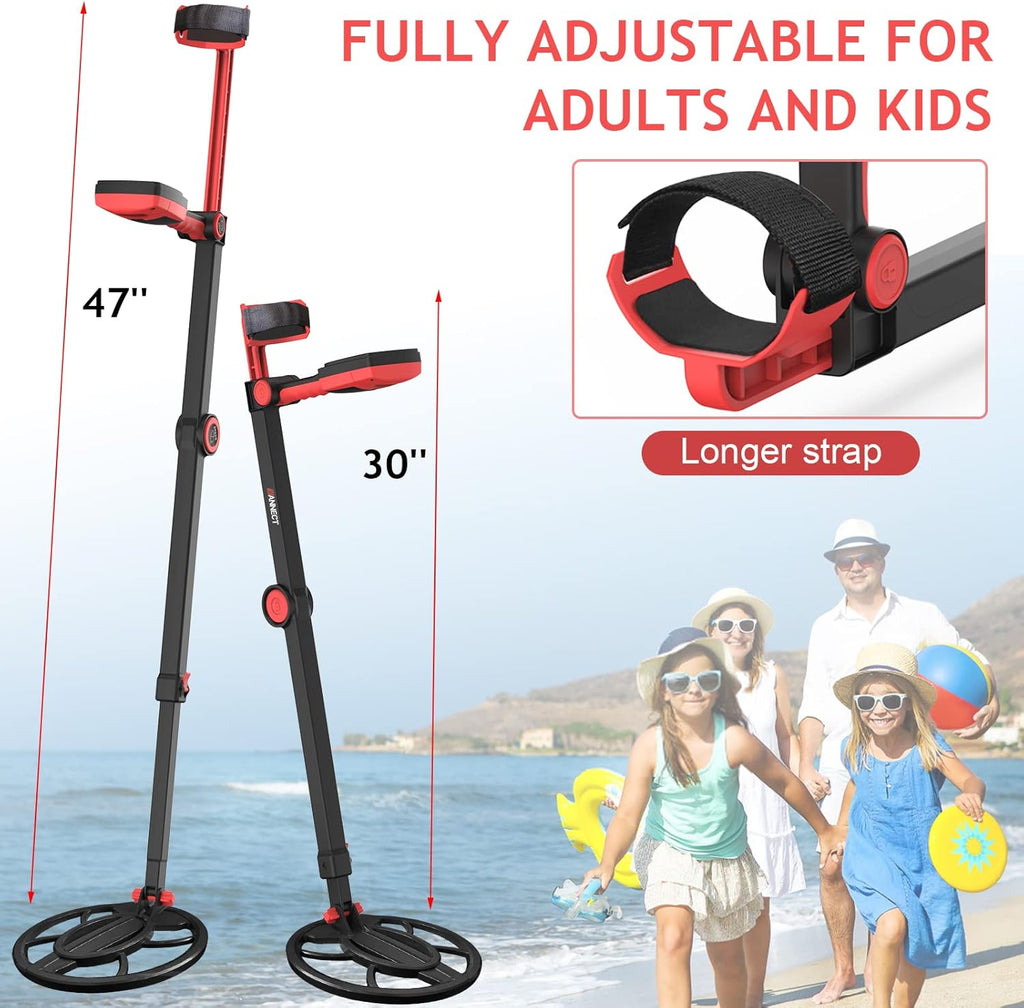 10'' Waterproof Metal Detector with Five Detection Modes V1675