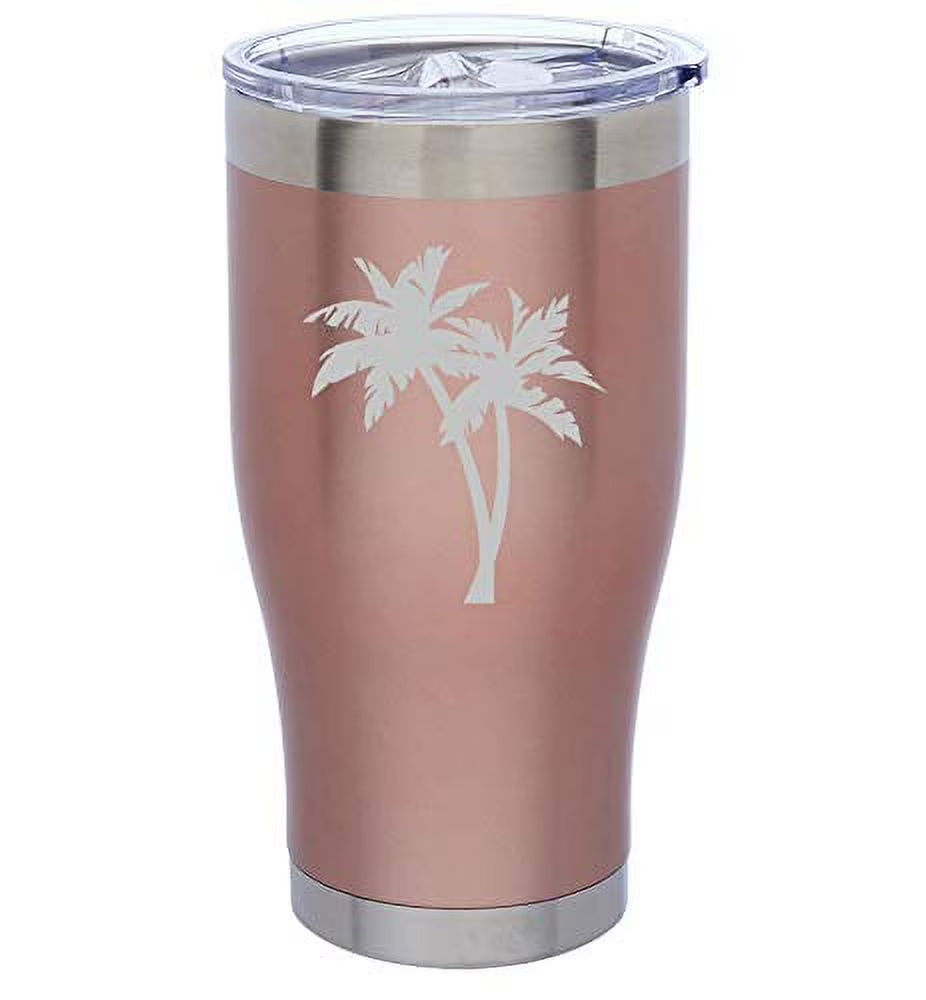 Rose Gold Double Wall Vacuum Insulated Stainless Steel Tumbler Travel Mug (24 oz) H128999