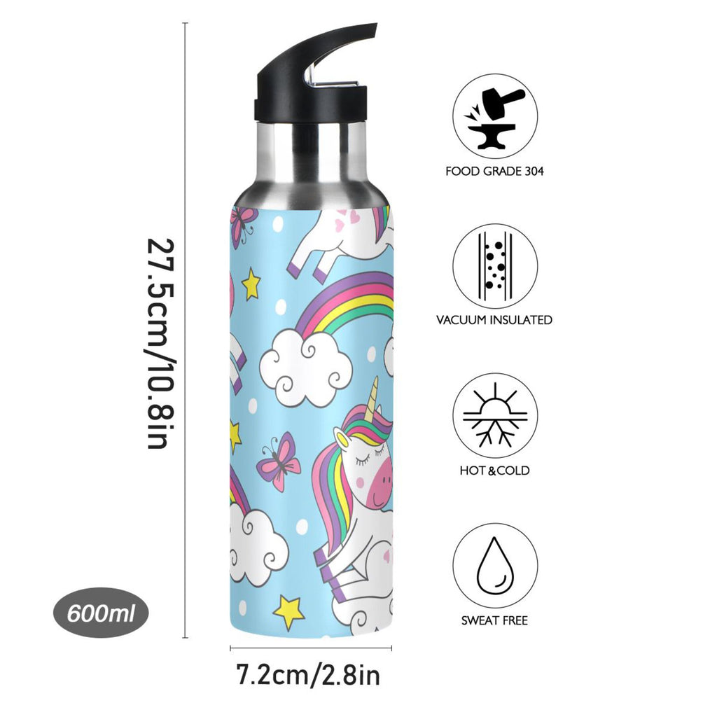 Stainless Steel Insulated Water Bottle with Straw Lid L651949