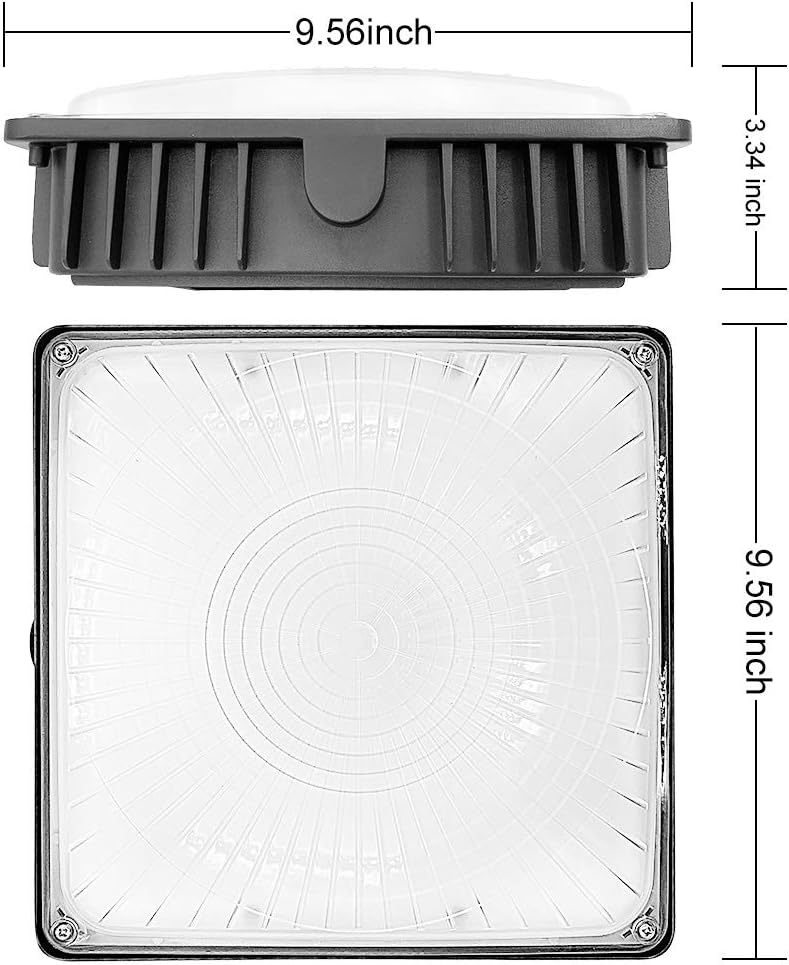 LED Canopy Light, 45W, 5850 Lumens, 5000K, Outdoor Commercial Light D90788