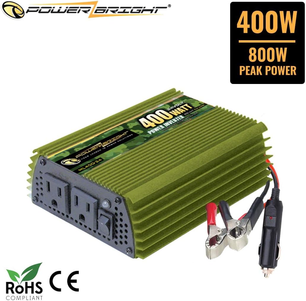 3500 Watt Power Inverter, DC 24V to 120V AC, Four AC Outlets, LCD Display Z153