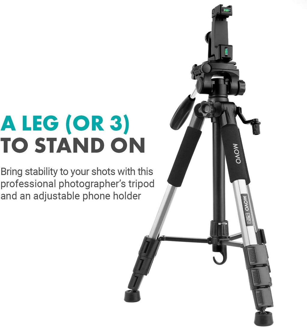 Vlog Kit with Adjustable Mobile Phone Holder and Camera Tripod R970976