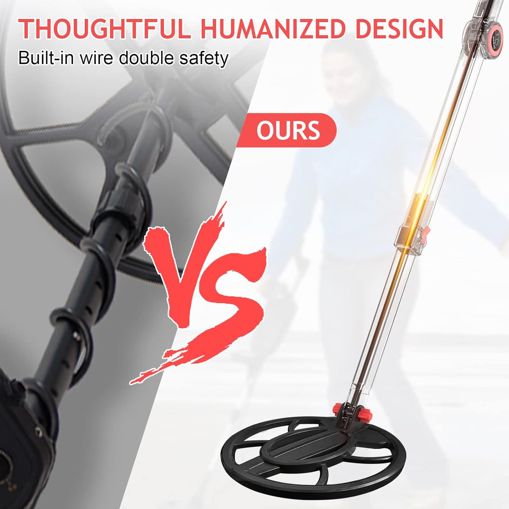 10'' Waterproof Metal Detector with Five Detection Modes V1675