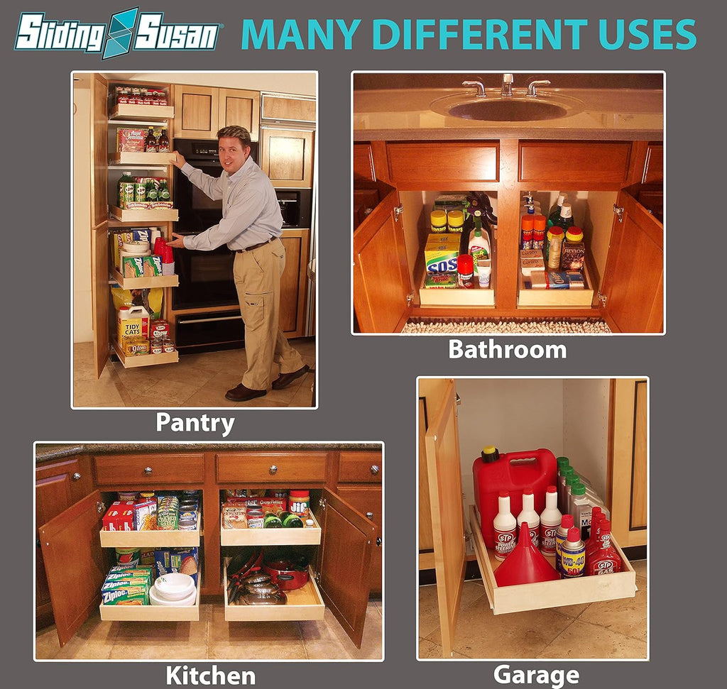 Pull Out Cabinet Organizer with Soft Close Dovetail Shelves Z841