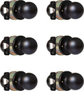 Oil Rubbed Bronze Privacy Door Knobs, Ball Style, 10 Pack D899