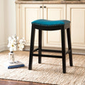 Teal Bonded Leather Counter Stool S14628