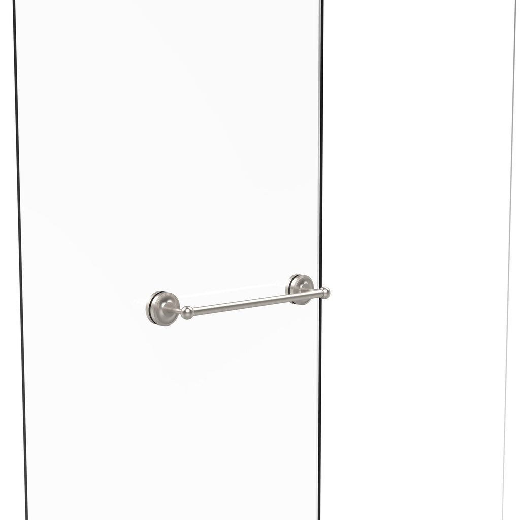 Matte Black 18 inch Shower Door Towel Bar N190
