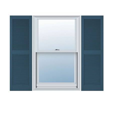 Classic Blue Open Louver Shutters C237652