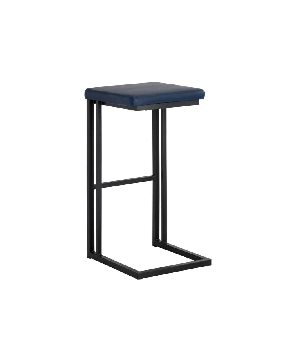 Black Faux Leather Barstool T40818