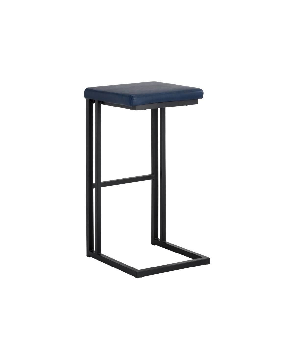 Black Faux Leather Barstool T40818