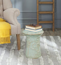Aqua Ceramic Garden Stool G566402