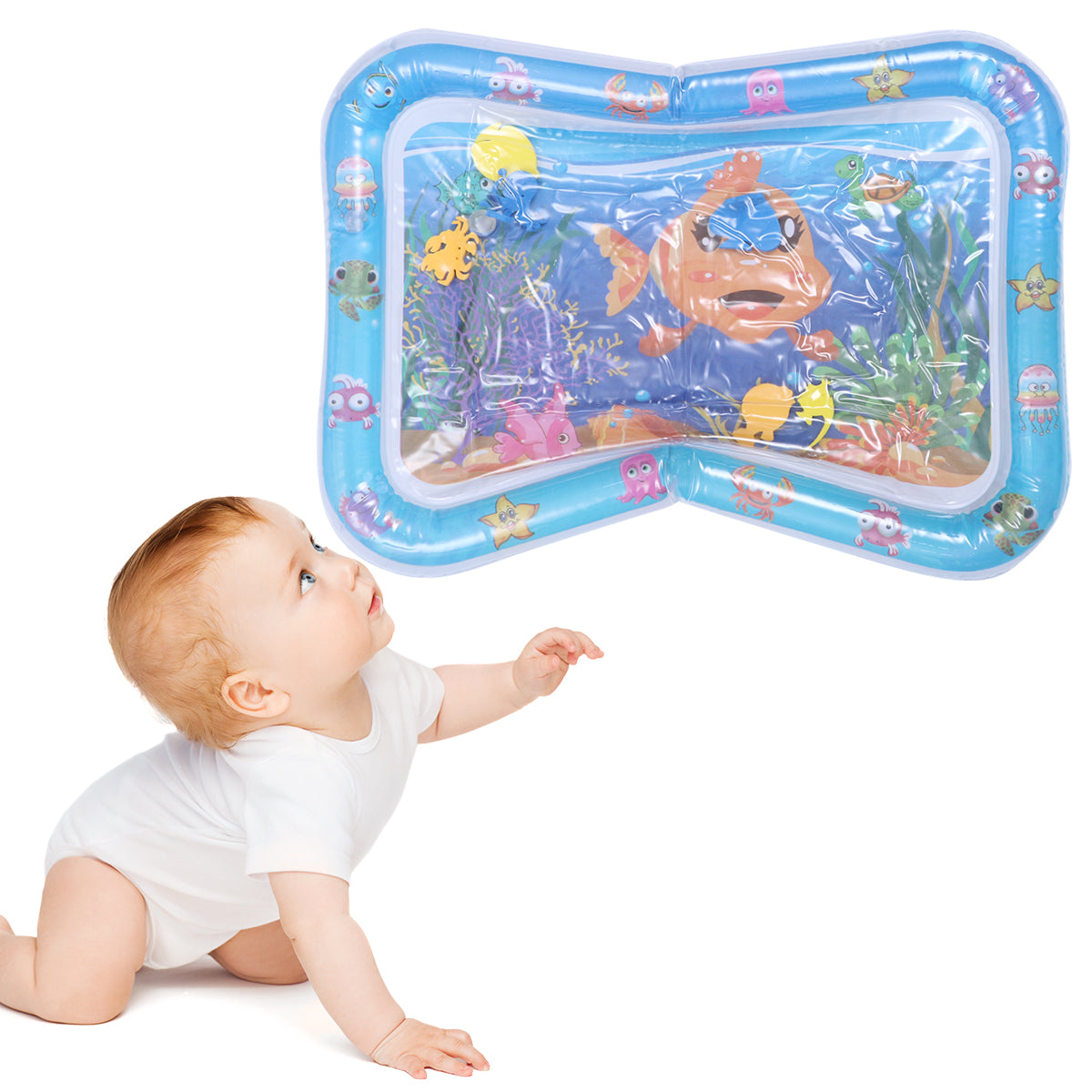 Inflatable Crawling Cushion Water Play Mat (Blue) G505393