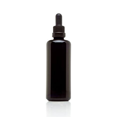 Black Ultraviolet Glass Bottle 10-Pack Set with Glass Eye Dropper C89664
