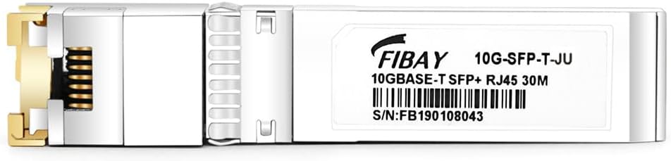 10GBase-T SFP+ to RJ45 Transceiver, 80m, Copper, Pack of 2 D3939