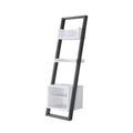 Gray 4-Shelf Ladder Bookcase W8420